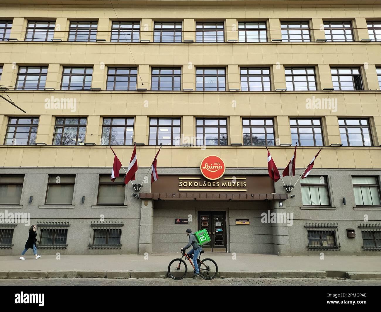 Famous chocolate factory "Laima" in Riga and chocolate museum Stock