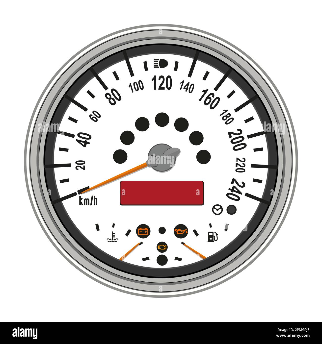 Speedometer speed car auto dashboard Stock Vector