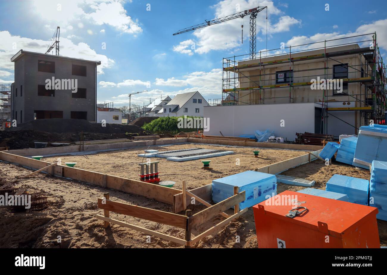 Duisburg, North RhineWestphalia, Germany Building plot, residential building in new