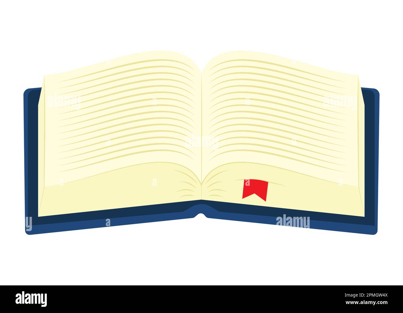 Vector illustration of book isolated on white background Stock Vector ...