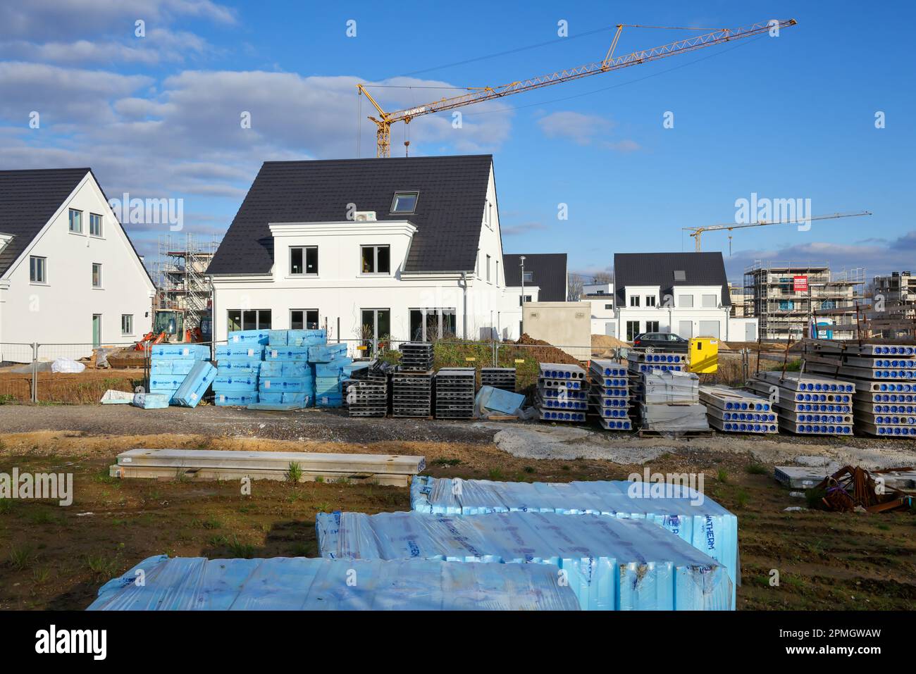 Duisburg, North RhineWestphalia, Germany Housing development in new