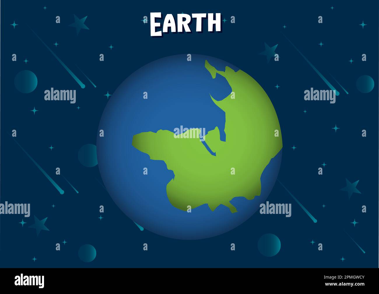 Vector illustration of Earth planet Stock Vector Image & Art - Alamy