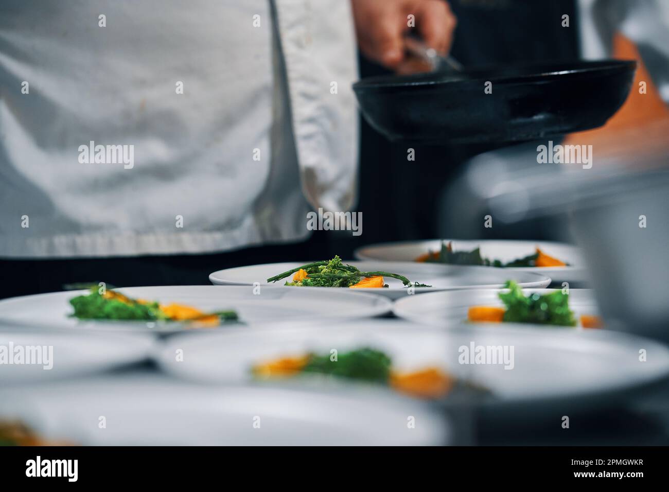 vegetable garnish food presentation Stock Photo Alamy