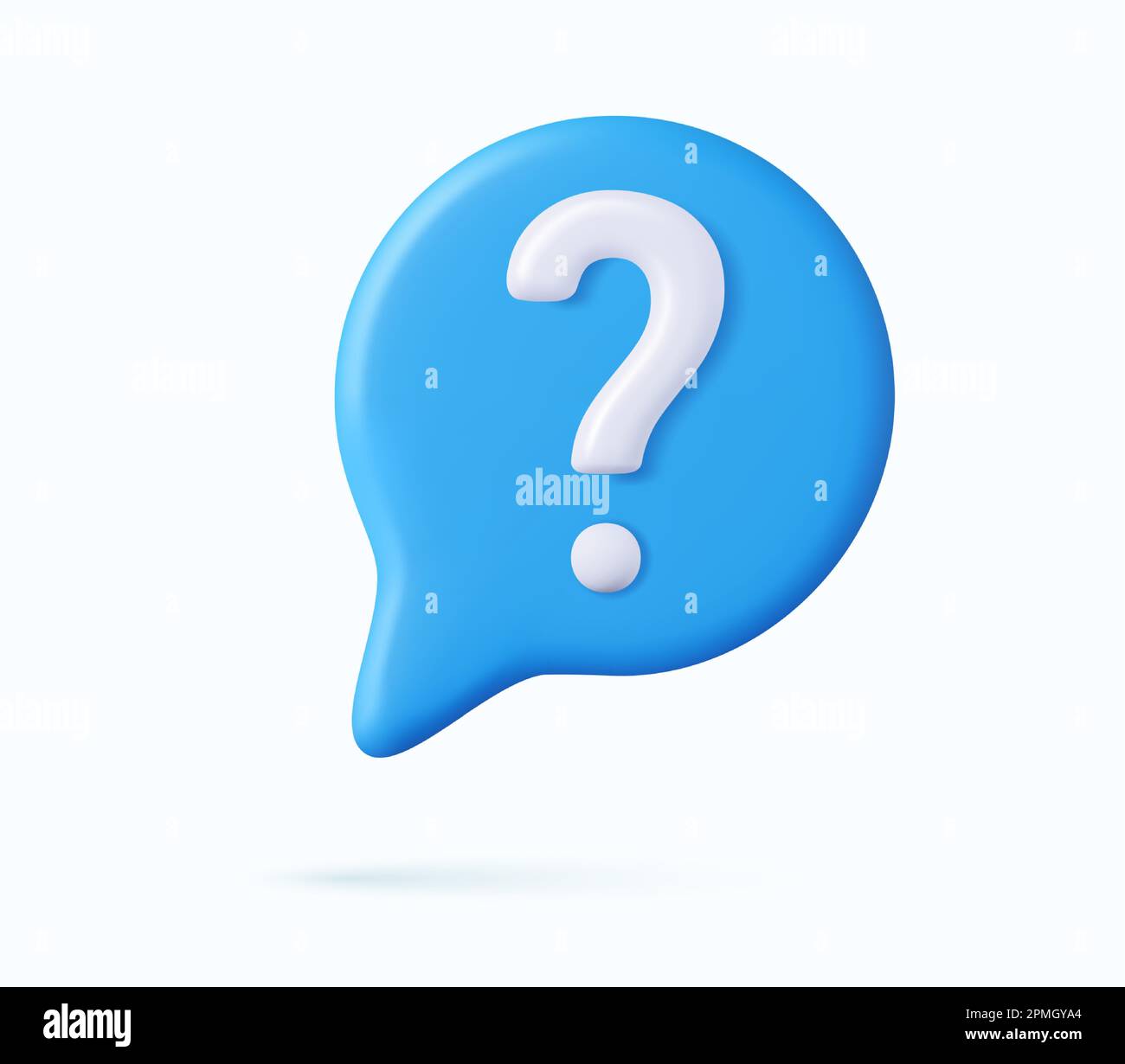 3d Message box with question mark icon Stock Vector Image & Art Alamy