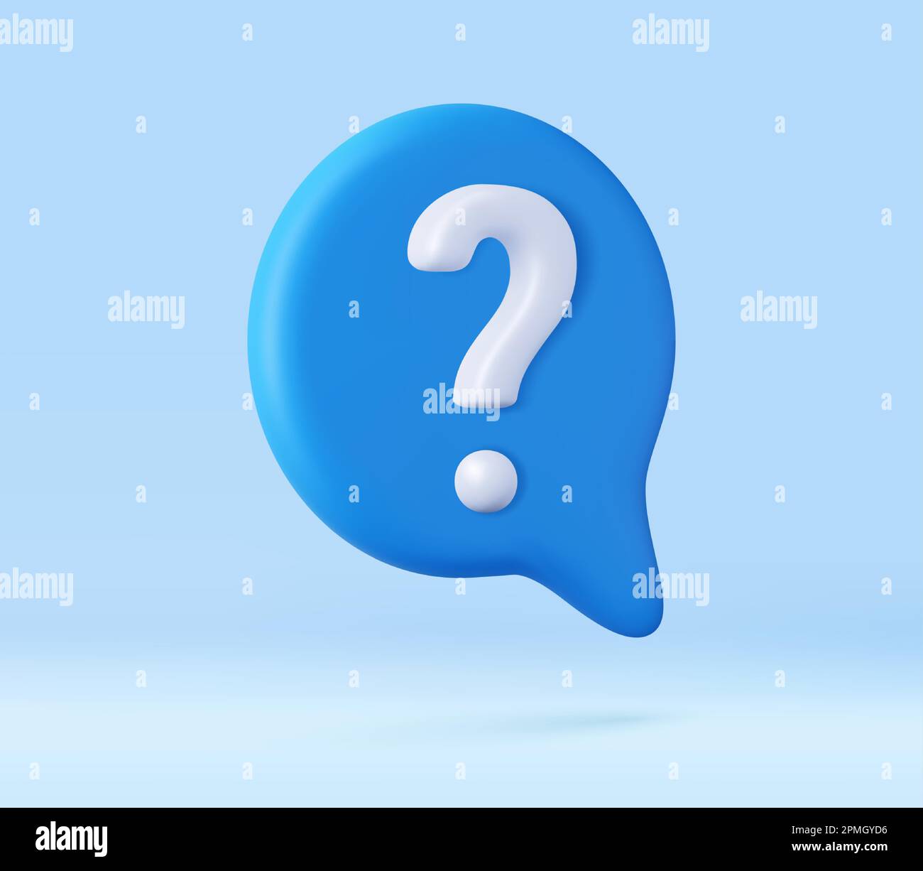 3d Message box with question mark icon Stock Vector Image & Art Alamy