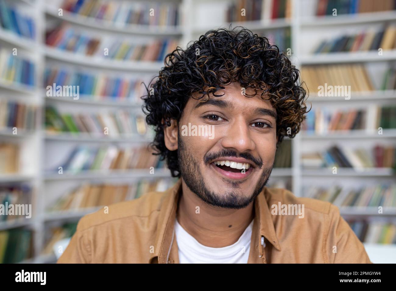 Arab male curly hair hi-res stock photography and images - Alamy