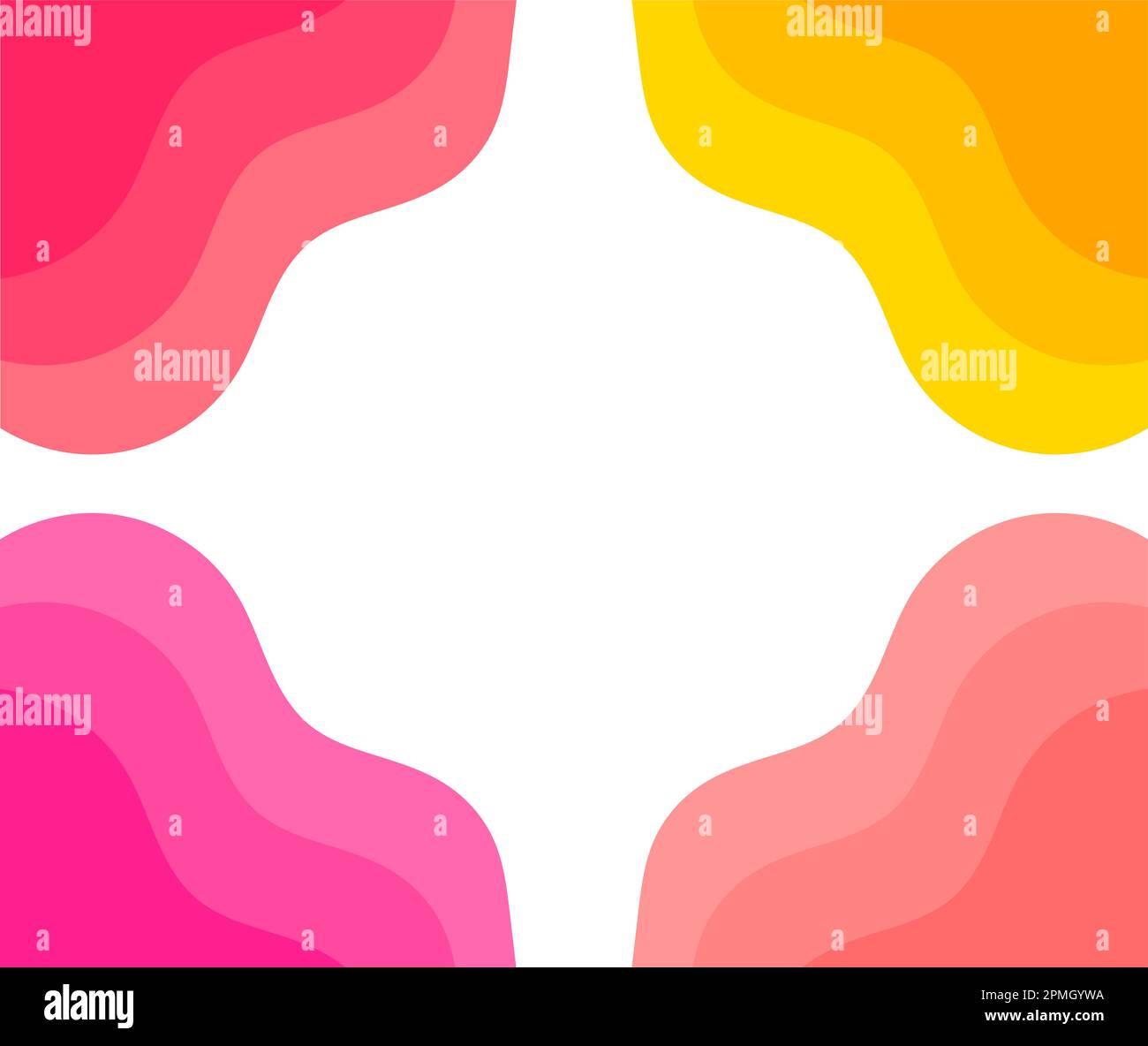 Colorful abstract border background. Vector illustration Stock Vector