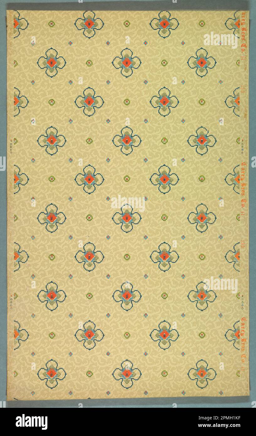 Ceiling Paper (USA); Manufactured by Carey Bros. W.P. Mfg. Co.; machine