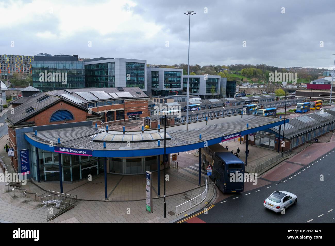 Sheffield Interchange on Pond Street, viewed from the Arundel Gate Car