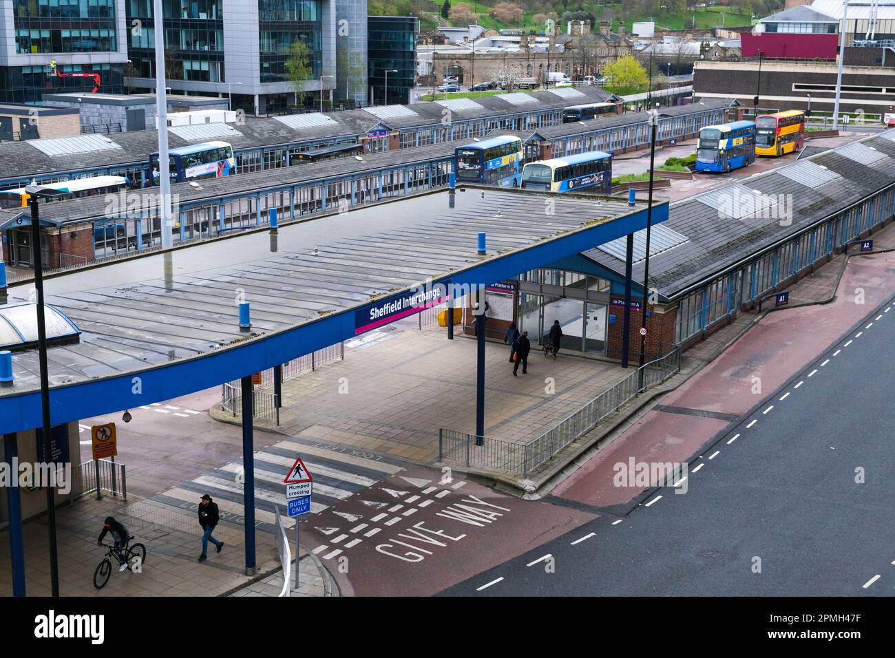 Sheffield Interchange on Pond Street, viewed from the Arundel Gate Car
