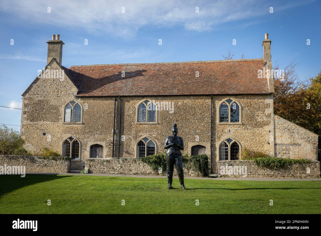 The gardens of Hauser and Wirth Somerset art gallery on the 27th October 2022 in Bruton in the