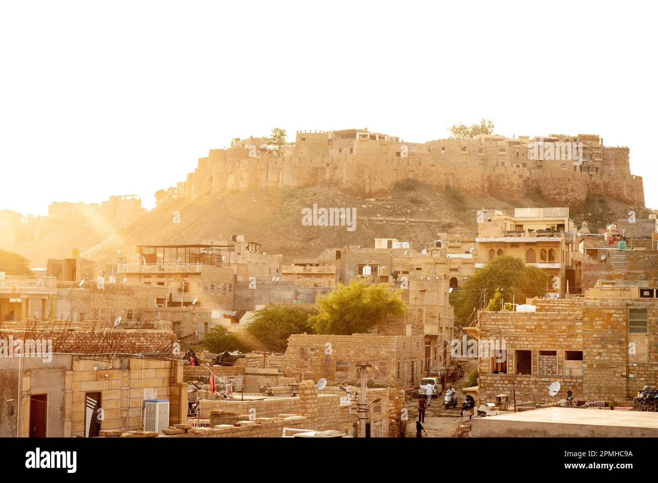 Jaisalmer desert town life, India Stock Photo