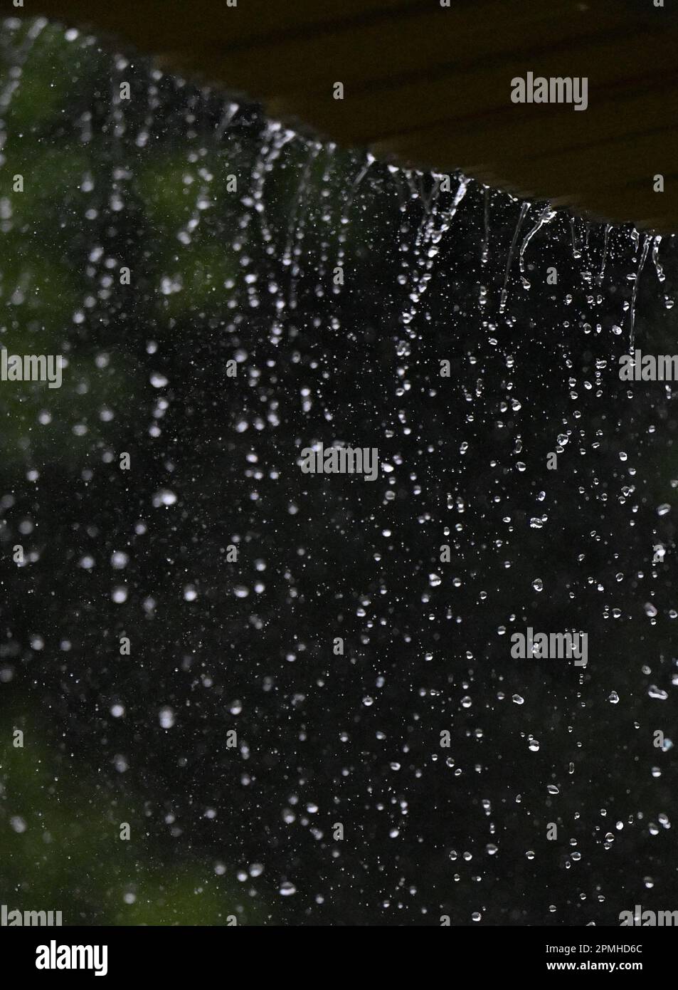 Cayenne, France. 13th Apr, 2023. Illustration shows rain streaming from