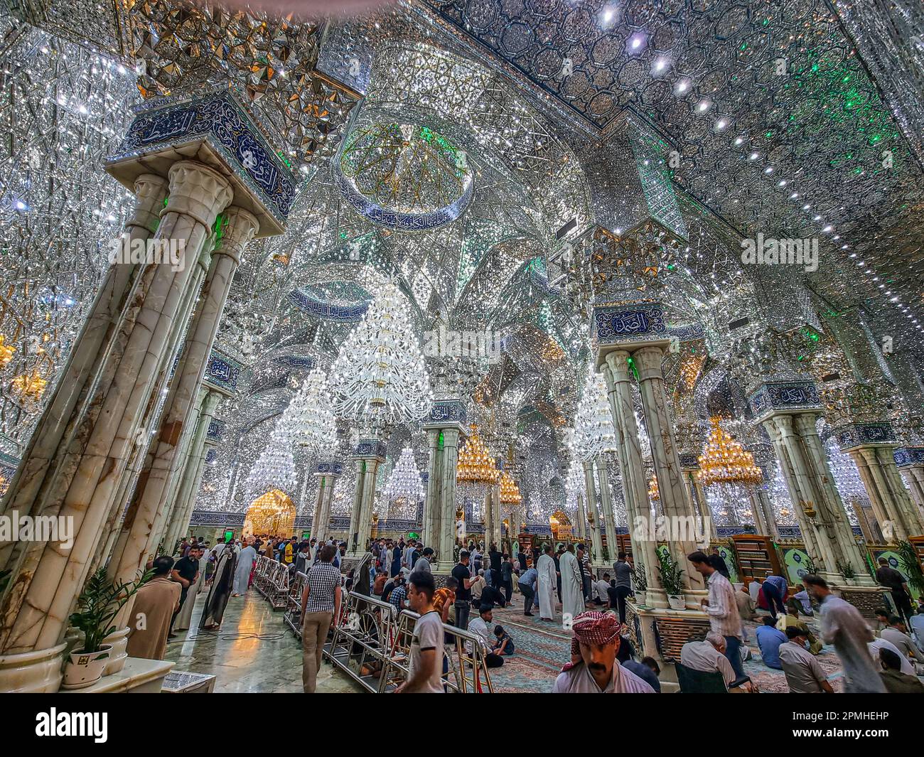 Interior Of The Holy Shrine Of Imam Hossain Karbala Iraq Middle East Interior Of The Holy Shrine Of Imam Hossain Karbala Iraq Middle East