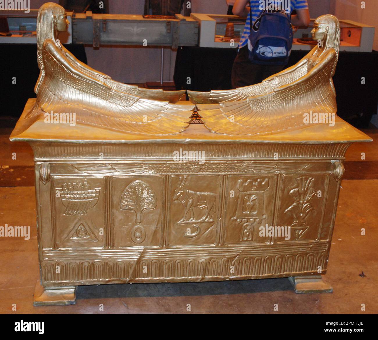 Collectable Ark of the Covenant replica /prop inspired by biblical references & the Harrison Ford film, Indiana Jones and the Ark of the Covenant. Stock Photo