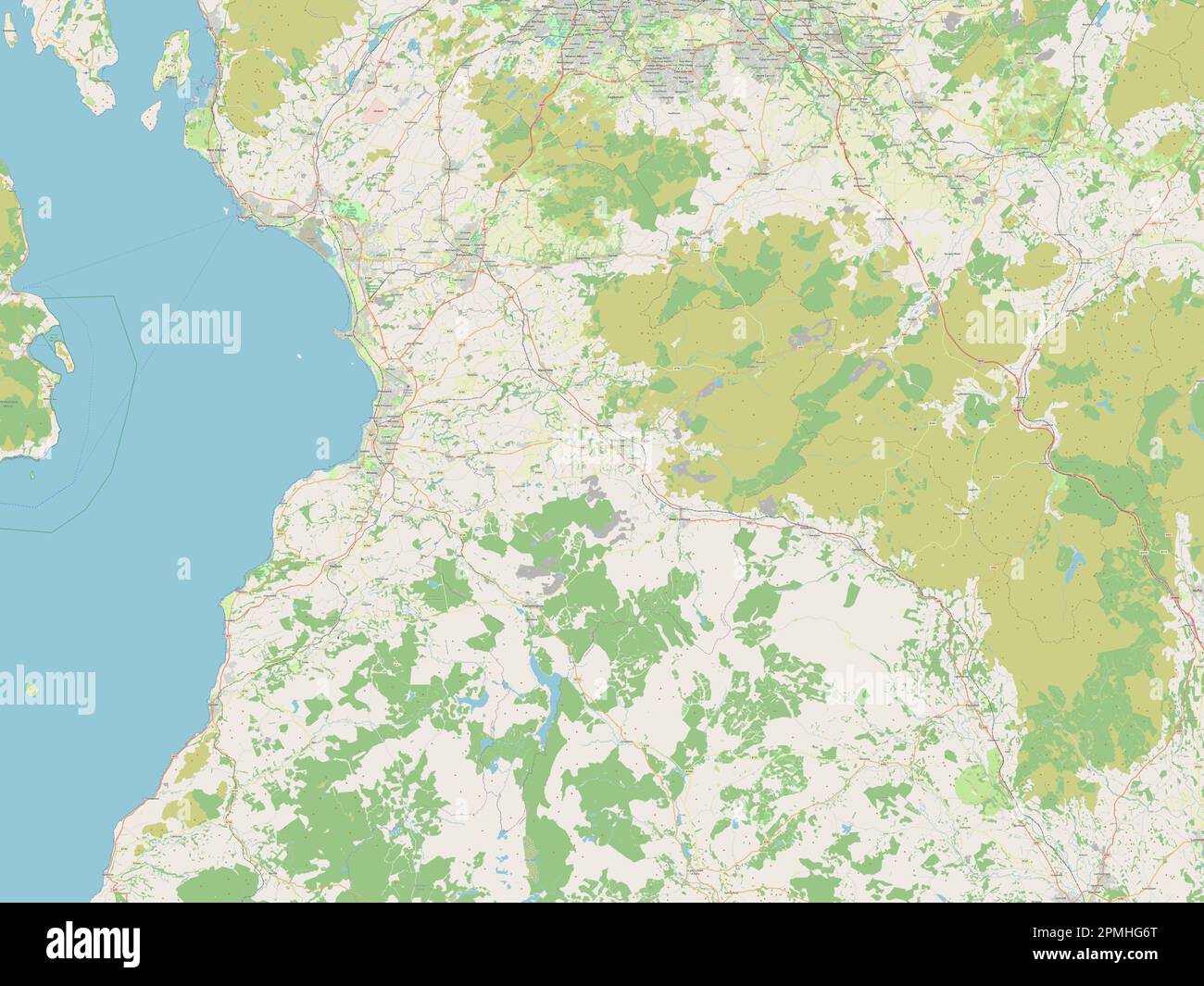 East Ayrshire, region of Scotland Great Britain. Open Street Map