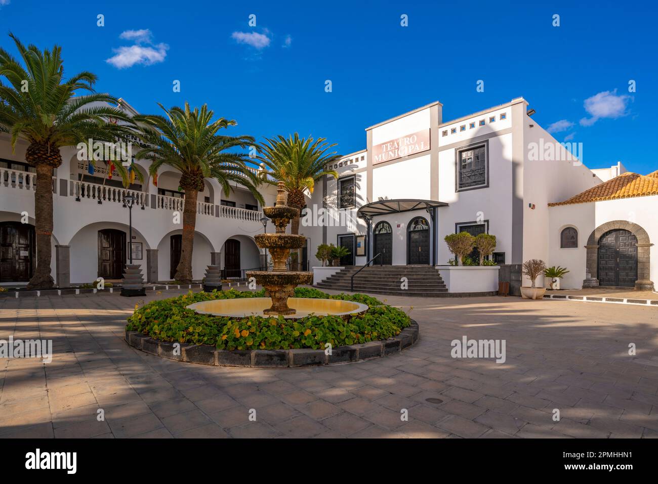 View of theatre, San Bartolome, Lanzarote, Las Palmas, Canary Islands, Spain, Atlantic, Europe Stock Photo