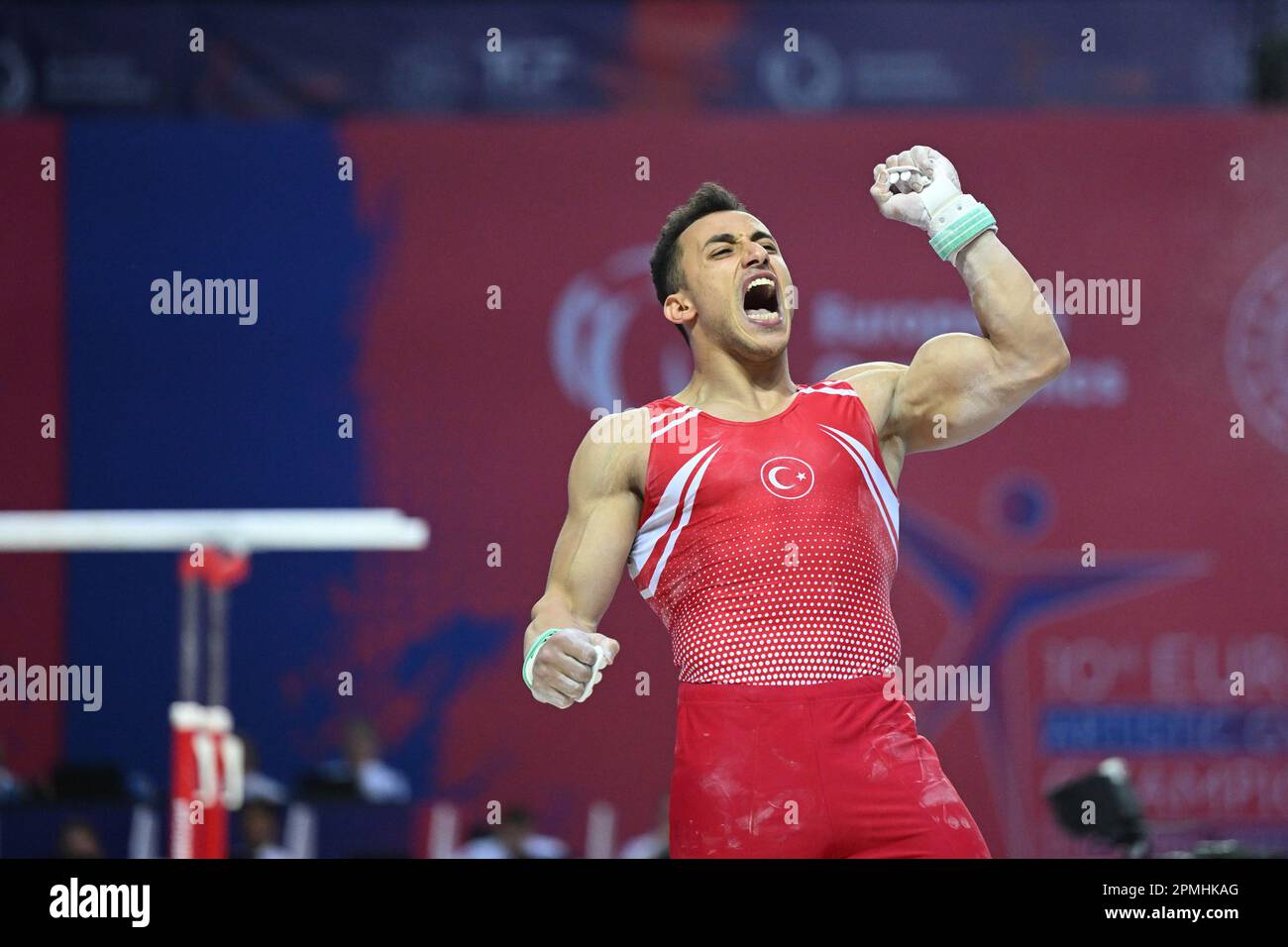 Antalya, Turkey. 13th Apr, 2023. ASIL Adem (TUR) gold medal AA during