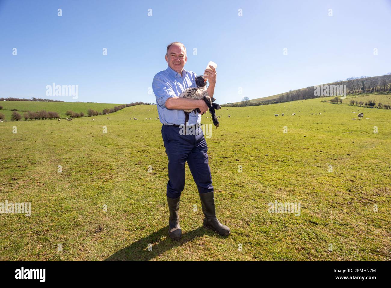 Kingston, April 4th 2023 Liberal Democrat leader Ed Davey on Kingston