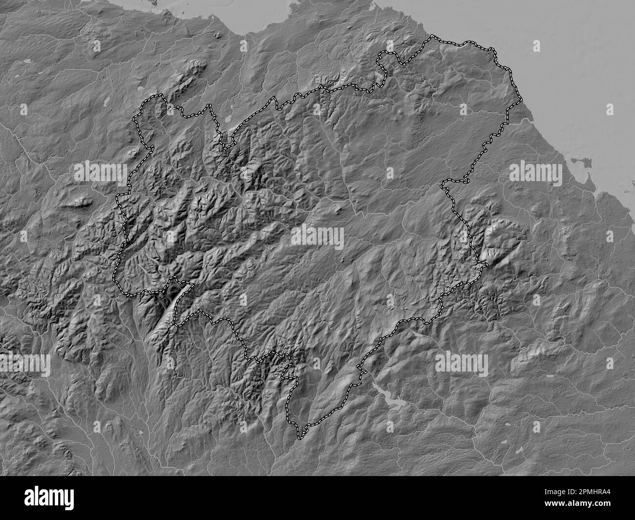 Scottish Borders, region of Scotland Great Britain. Bilevel elevation
