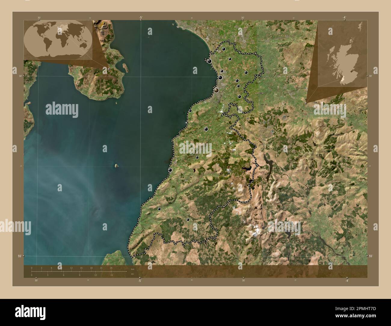 South Ayrshire, region of Scotland Great Britain. Low resolution