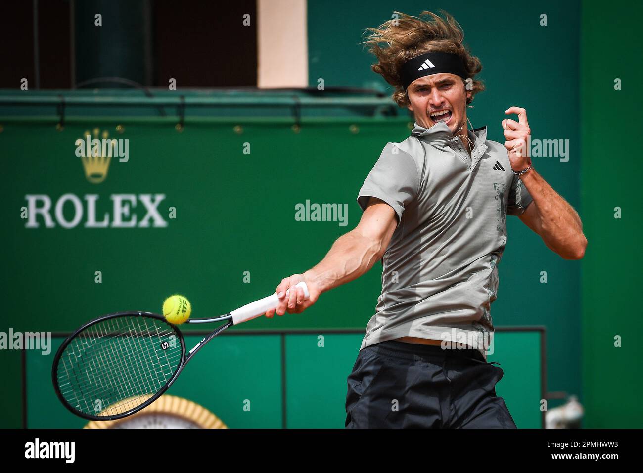 Alexander ZVEREV of Germany during the Rolex Monte-Carlo, ATP Masters 1000 tennis event on April