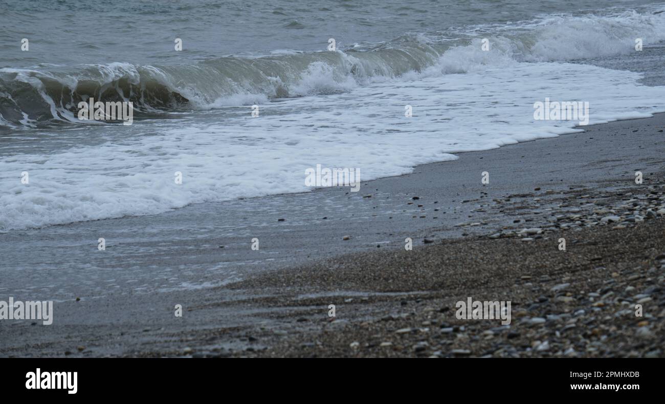 Beautiful landscape of the Black Sea coast near the cities of Sochi and ...