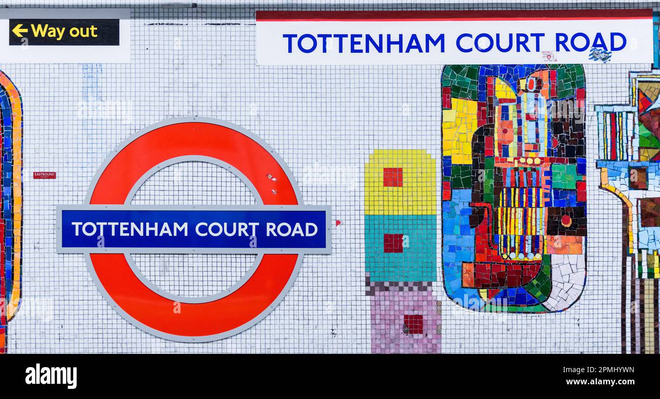 Paolozzi tiles tottenham court road hires stock photography and images