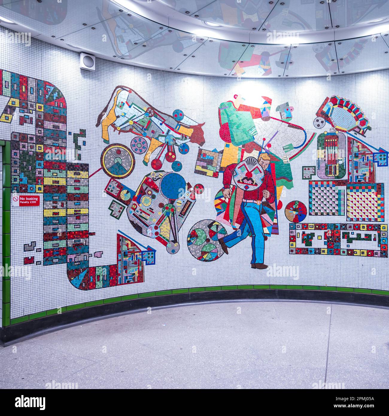 Eduardo Paolozzi tiles Tottenham Court Road Station Stock Photo Alamy