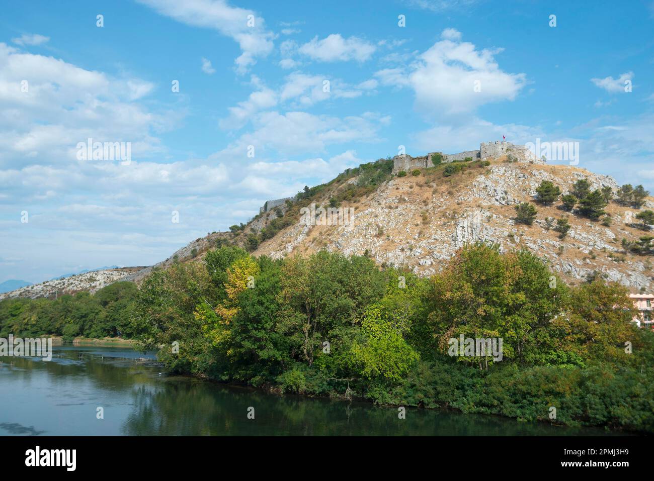Rozafa Fortress, Shkoder, Albania, Shkodra Stock Photo