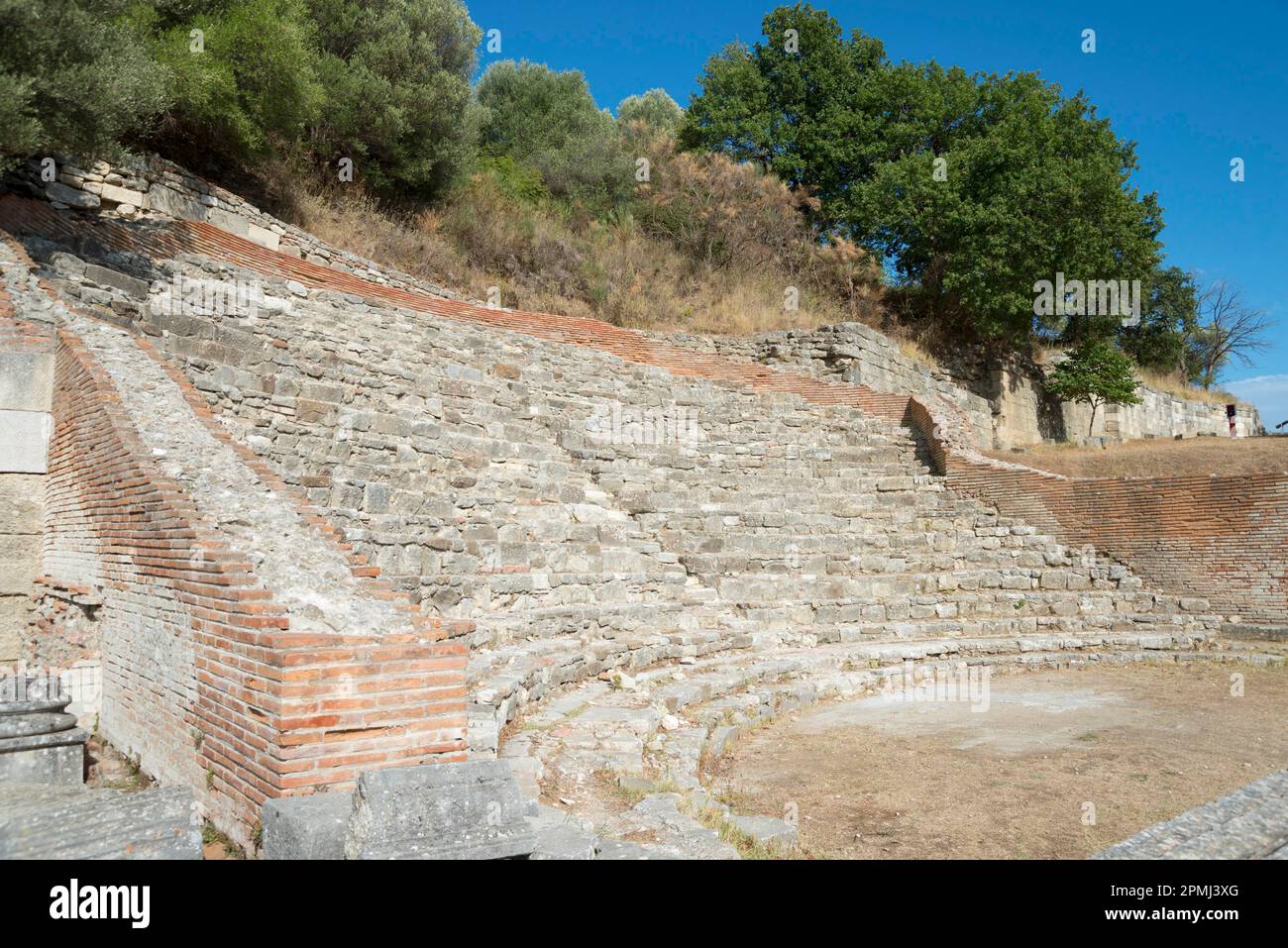 Odeon, Apollonia Ruins, Fier, Albania, Theatre Stock Photo