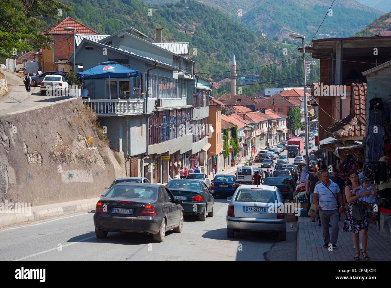 City centre, Peshkopi, Albania Stock Photo Alamy