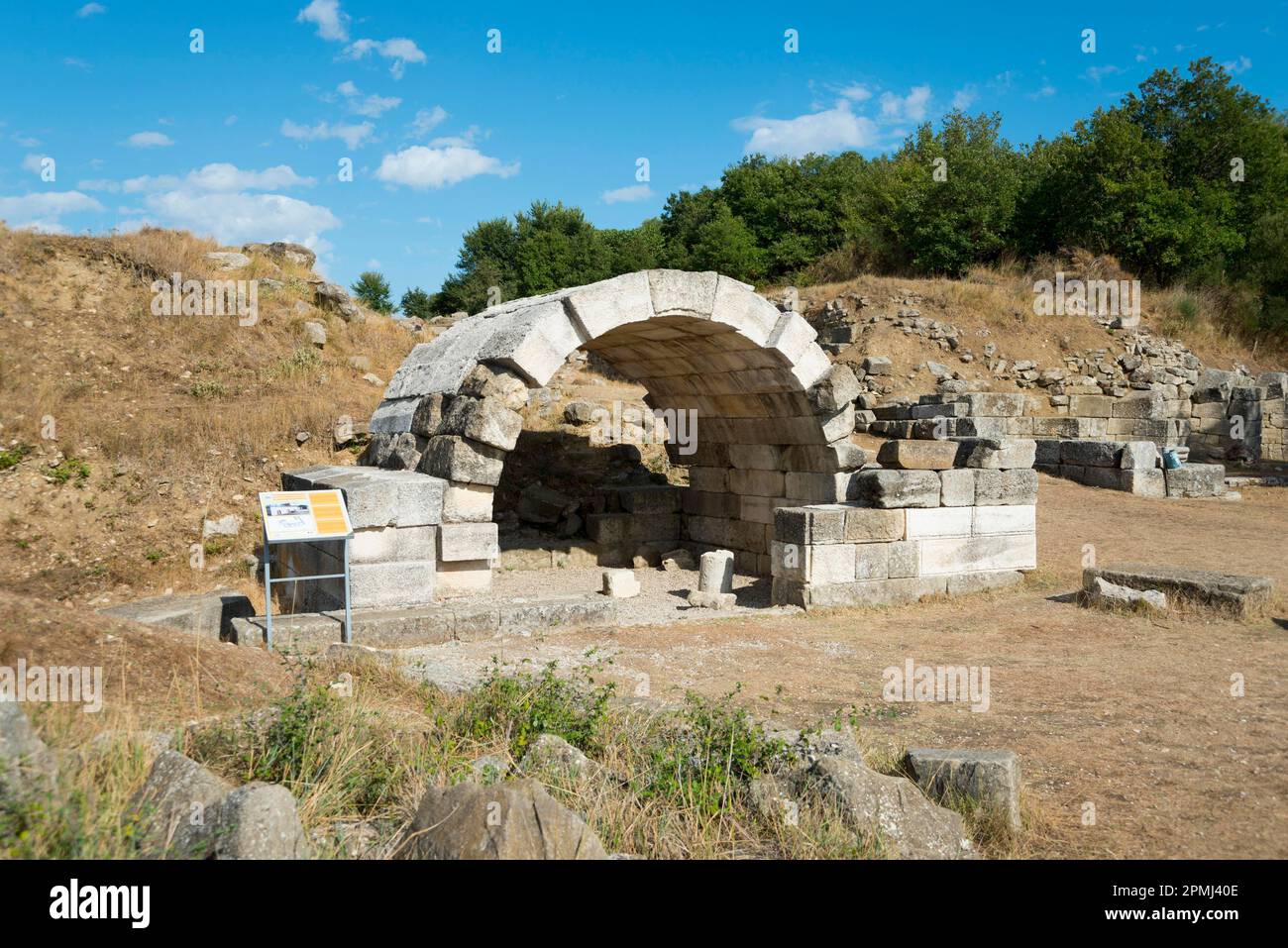 Apollonia Ruin Site, Fier, Albania Stock Photo