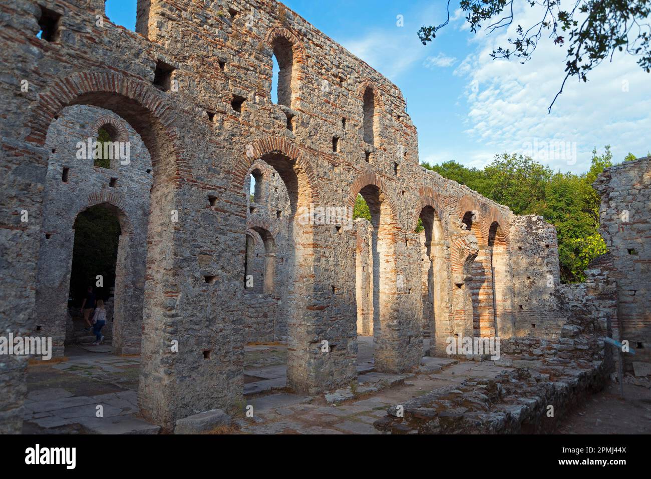Basilica, National Park, Ruined City, Butrint, Saranda, Albania Stock Photo