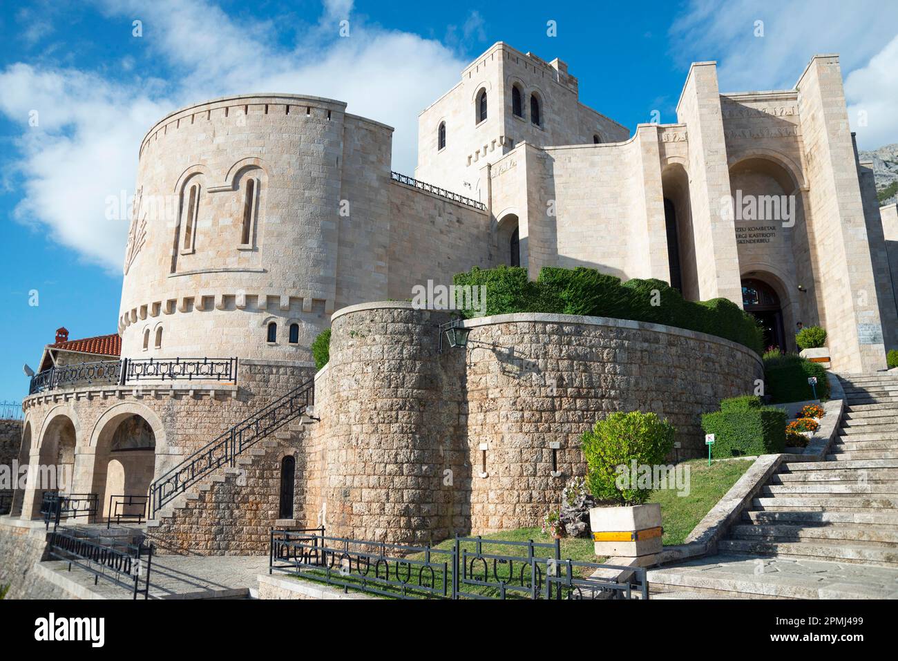 Skanderbeg Museum, Castle, Kruje, Albania Stock Photo