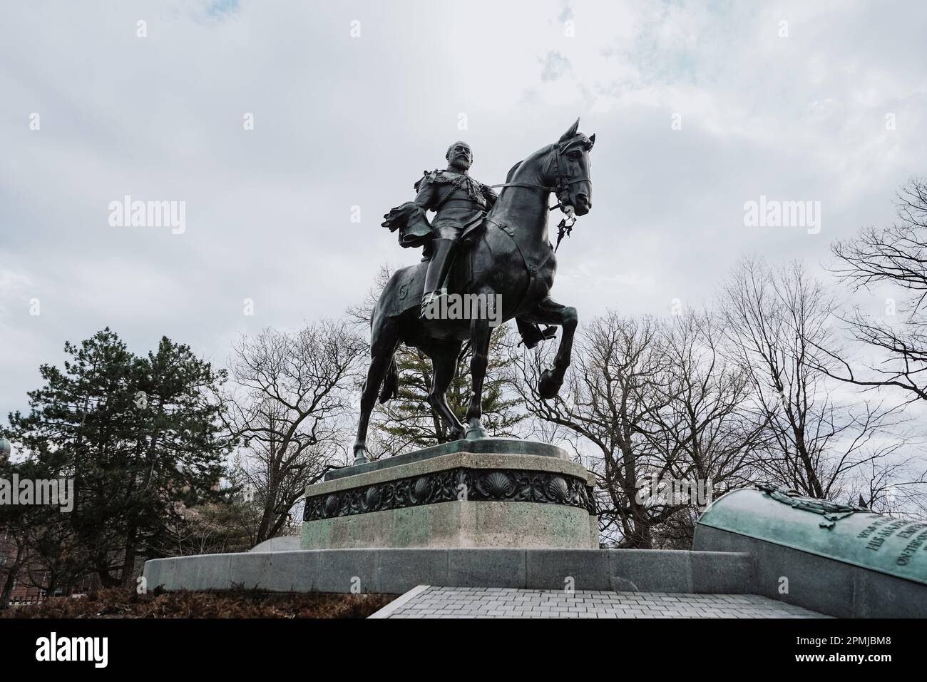 King Edward VII Equestrian Statue at queens park toronto ontario canada