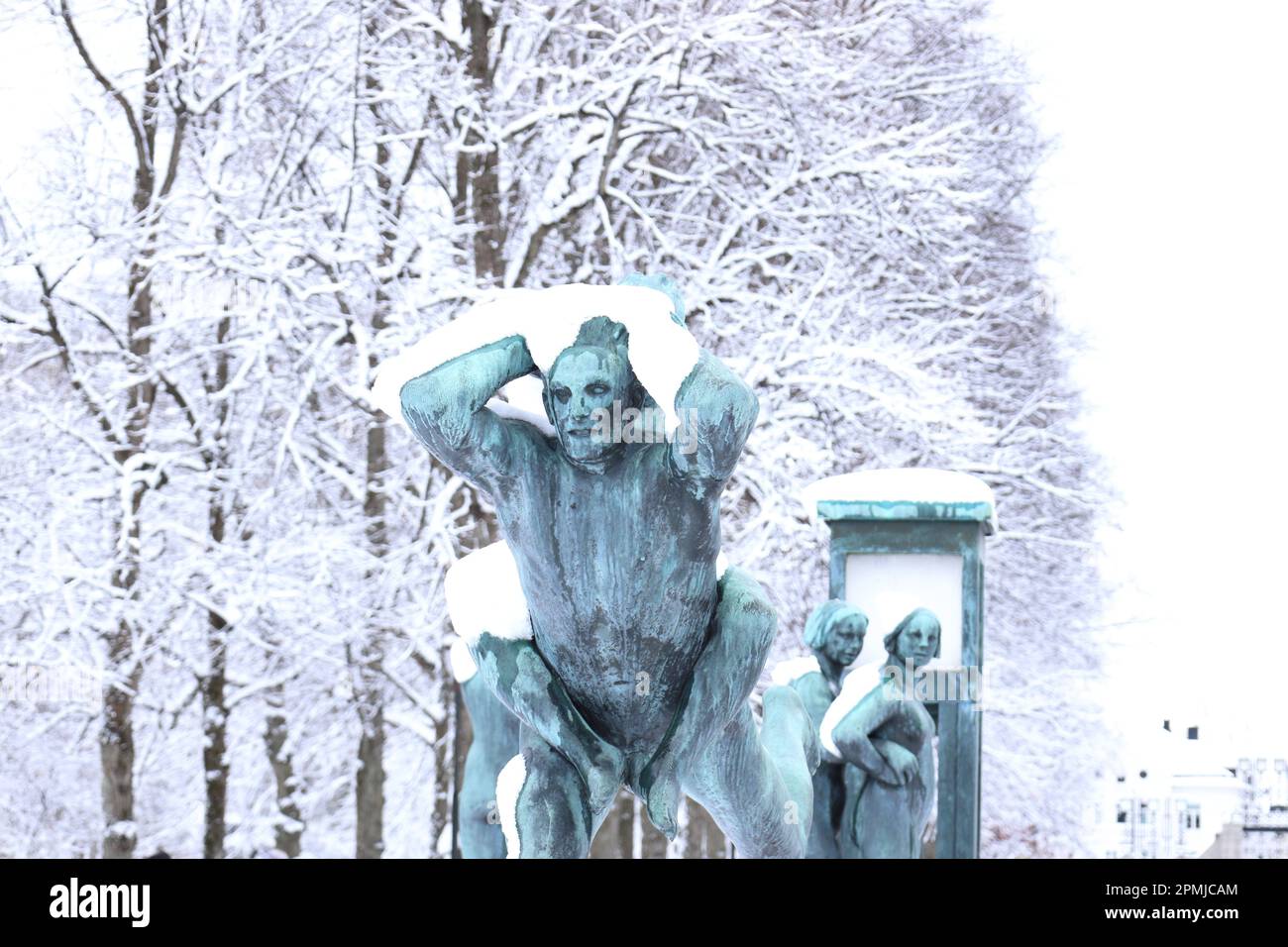 Vigeland Sculpture Park, Oslo, Norway - statues of naked man and women