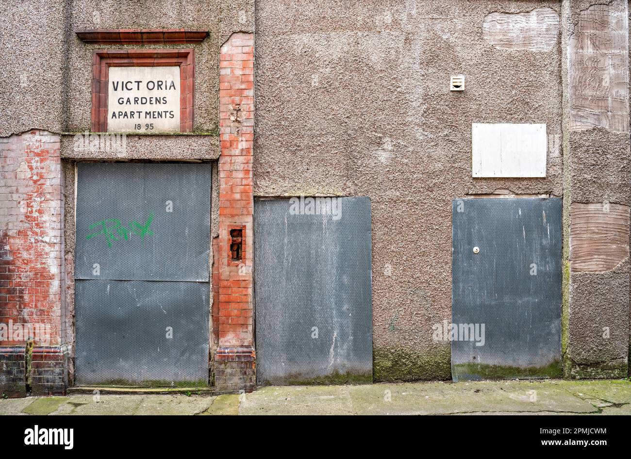 Victoria Gardens Apartments 1895 Stock Photo Alamy
