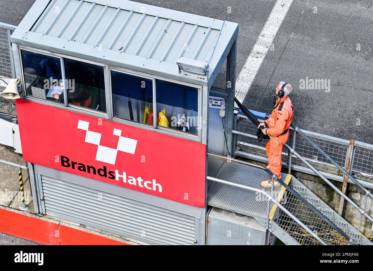 Brands Hatch Circuit, Longfield, Kent, UK on 12 April 2023. The start