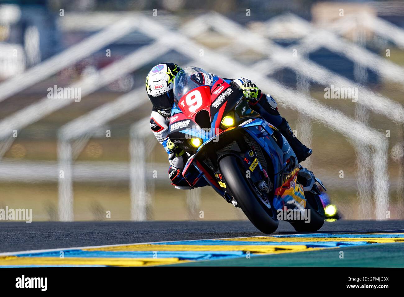 Le Mans, France. 13th Apr, 2023. during the 2023 24 Heures Moto, 1st round  of the FIM Endurance World Championship, on the Circuit Bugatti from April  13 to 16, in Le Mans,