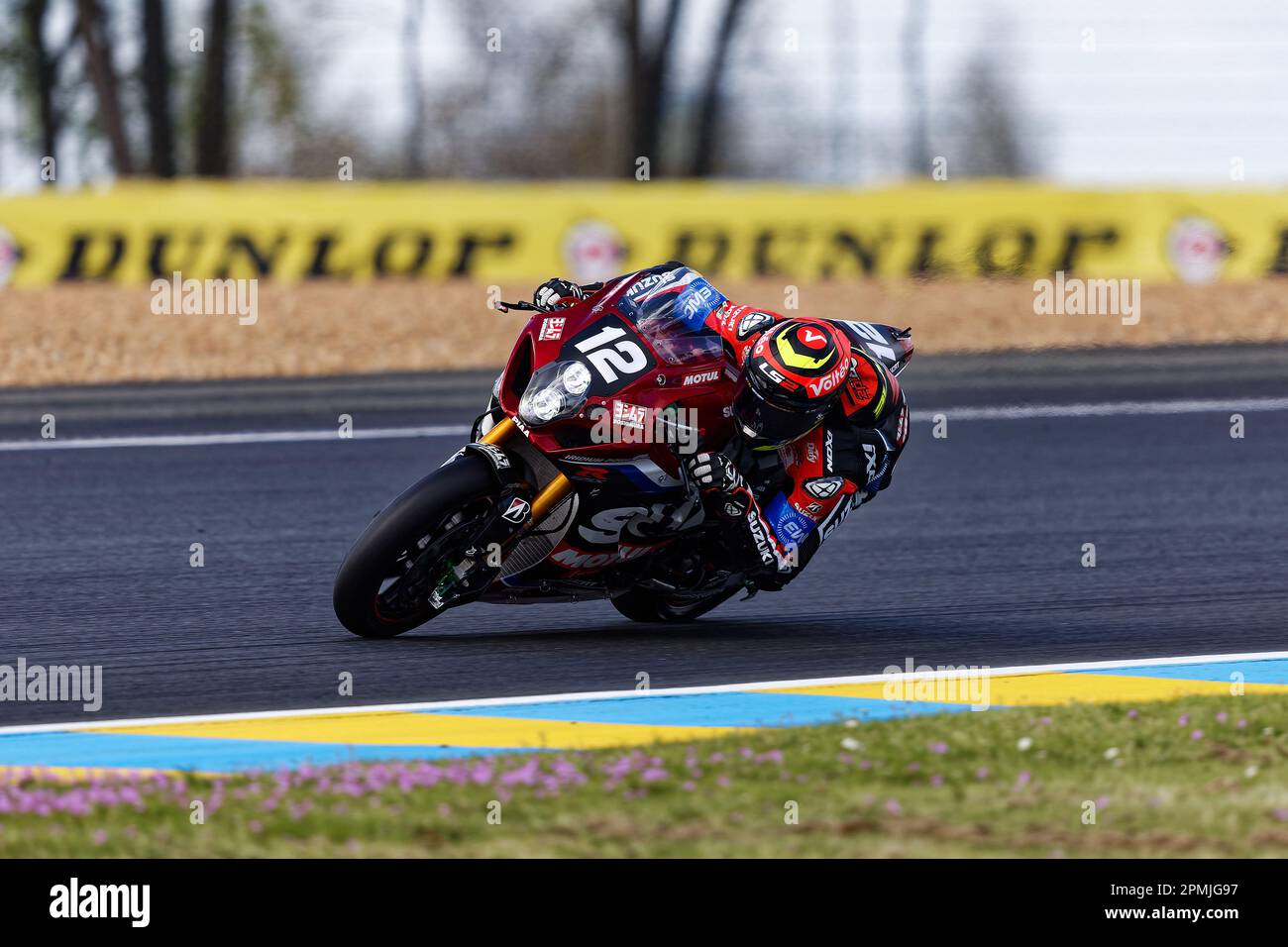 Le Mans, France. 13th Apr, 2023. during the 2023 24 Heures Moto, 1st round  of the FIM Endurance World Championship, on the Circuit Bugatti from April  13 to 16, in Le Mans,