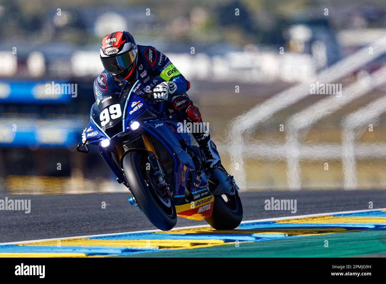 Le Mans, France. 13th Apr, 2023. during the 2023 24 Heures Moto, 1st round  of the FIM Endurance World Championship, on the Circuit Bugatti from April  13 to 16, in Le Mans,