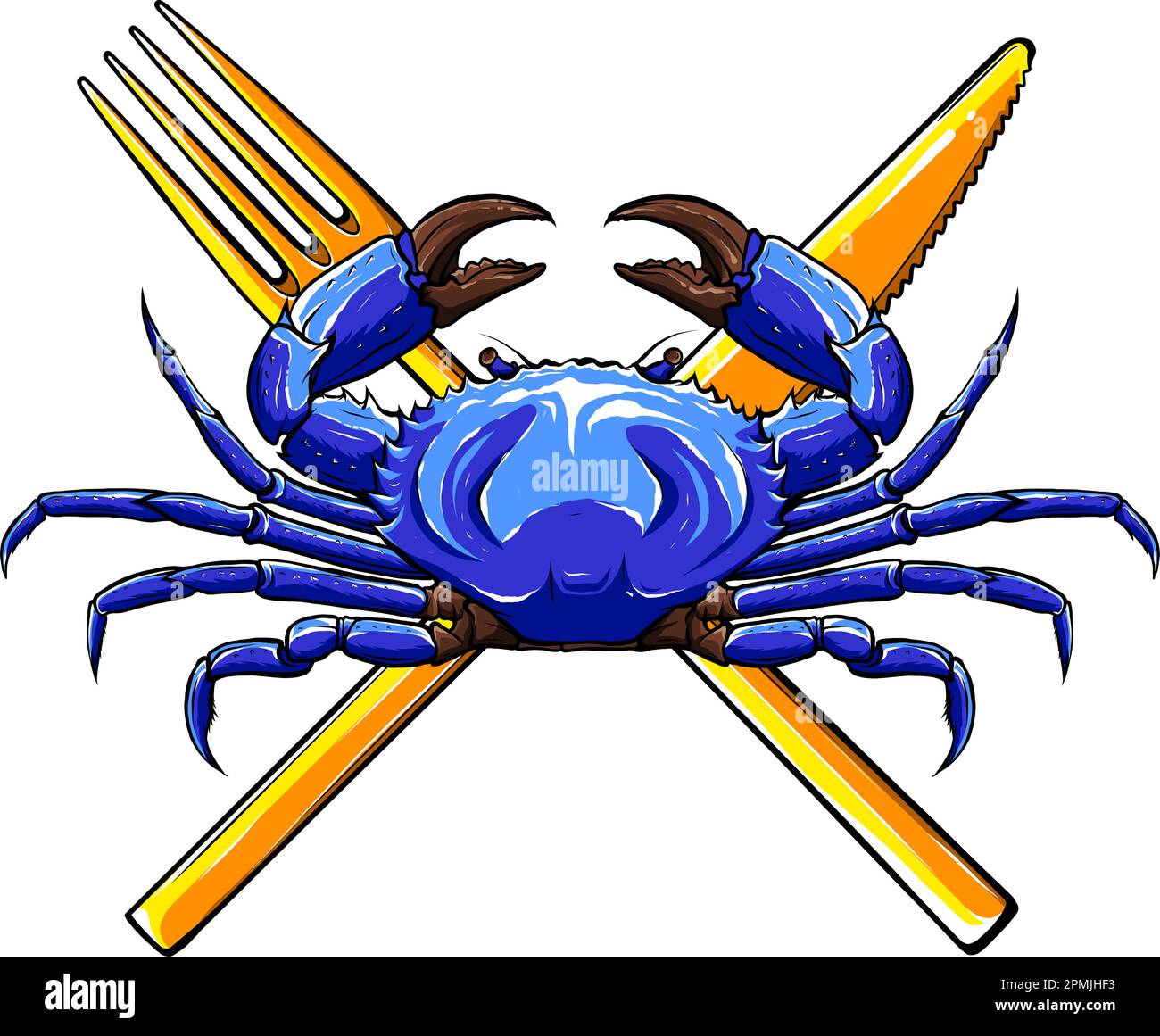 a-crab-vector-illustration-on-white-background-stock-vector-image-art
