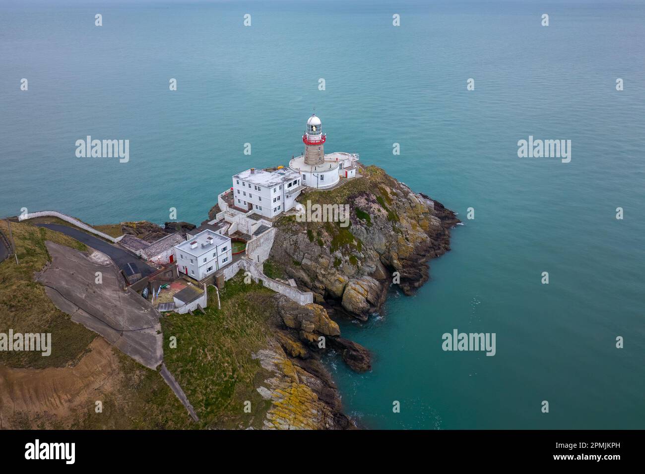 Baily lighthouse at Howth Head Stock Photo