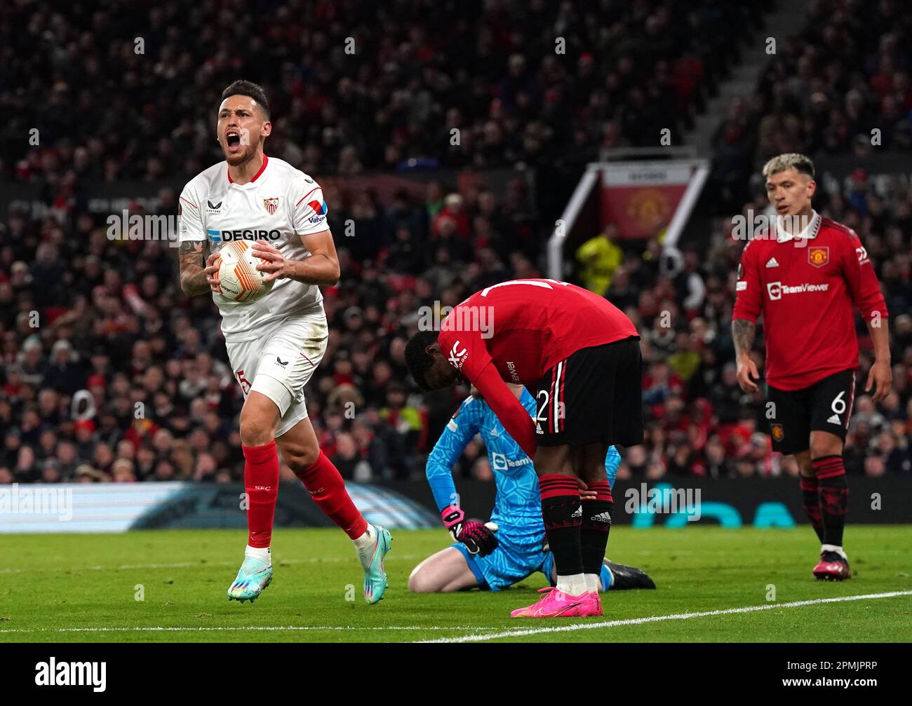 Sevilla s Lucas Ocampos left Celebrates Their Side s First Goal Of sevilla-s-lucas-ocampos-left-celebrates-their-side-s-first-goal-of