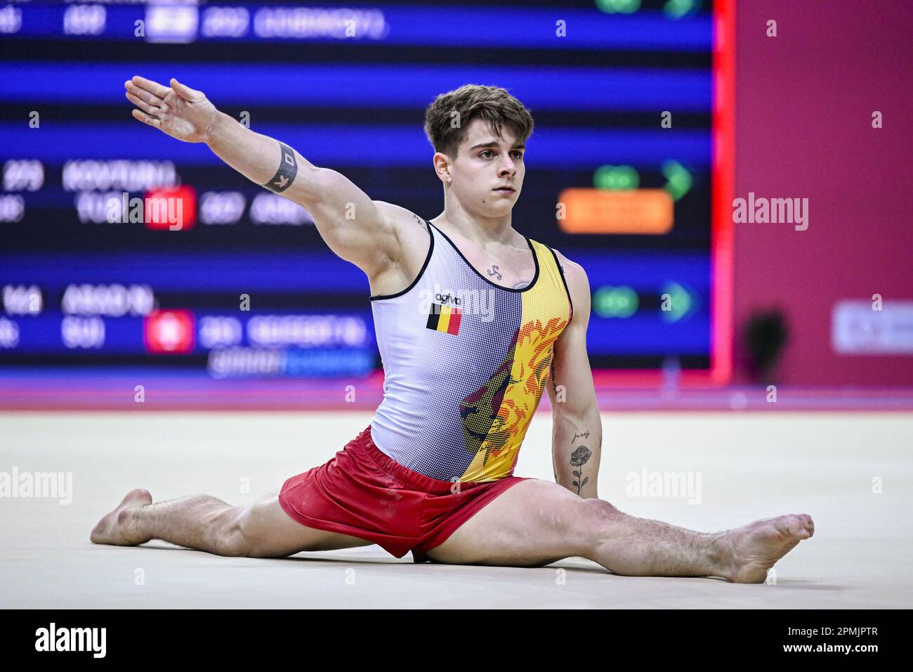 Antalya, Turkey. 13th Apr, 2023. Belgian gymnast Victor Martinez