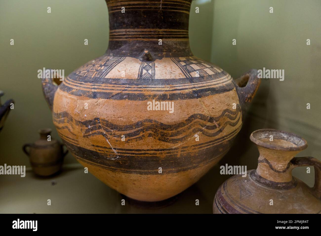 Ancient excavation treasures in the museum of Polis Chrysochous in Cyprus Stock Photo