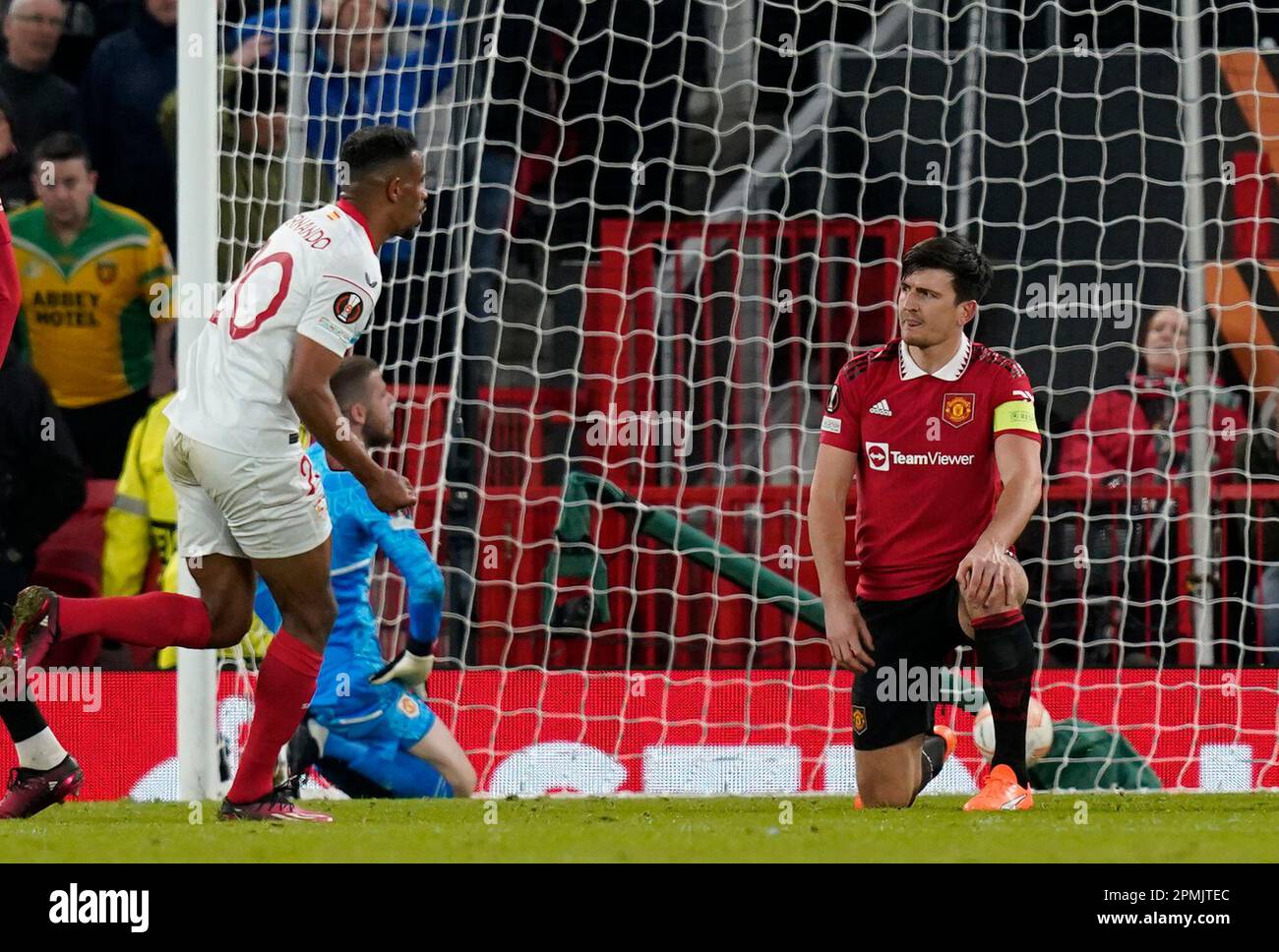 Manchester, UK. 13th Apr, 2023. Harry Maguire of Manchester United