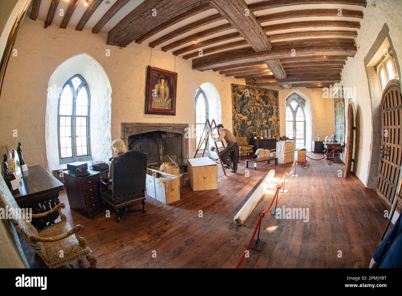 The Writing Room, Leeds Castle, Leeds, Kent, UK Stock Photo Alamy