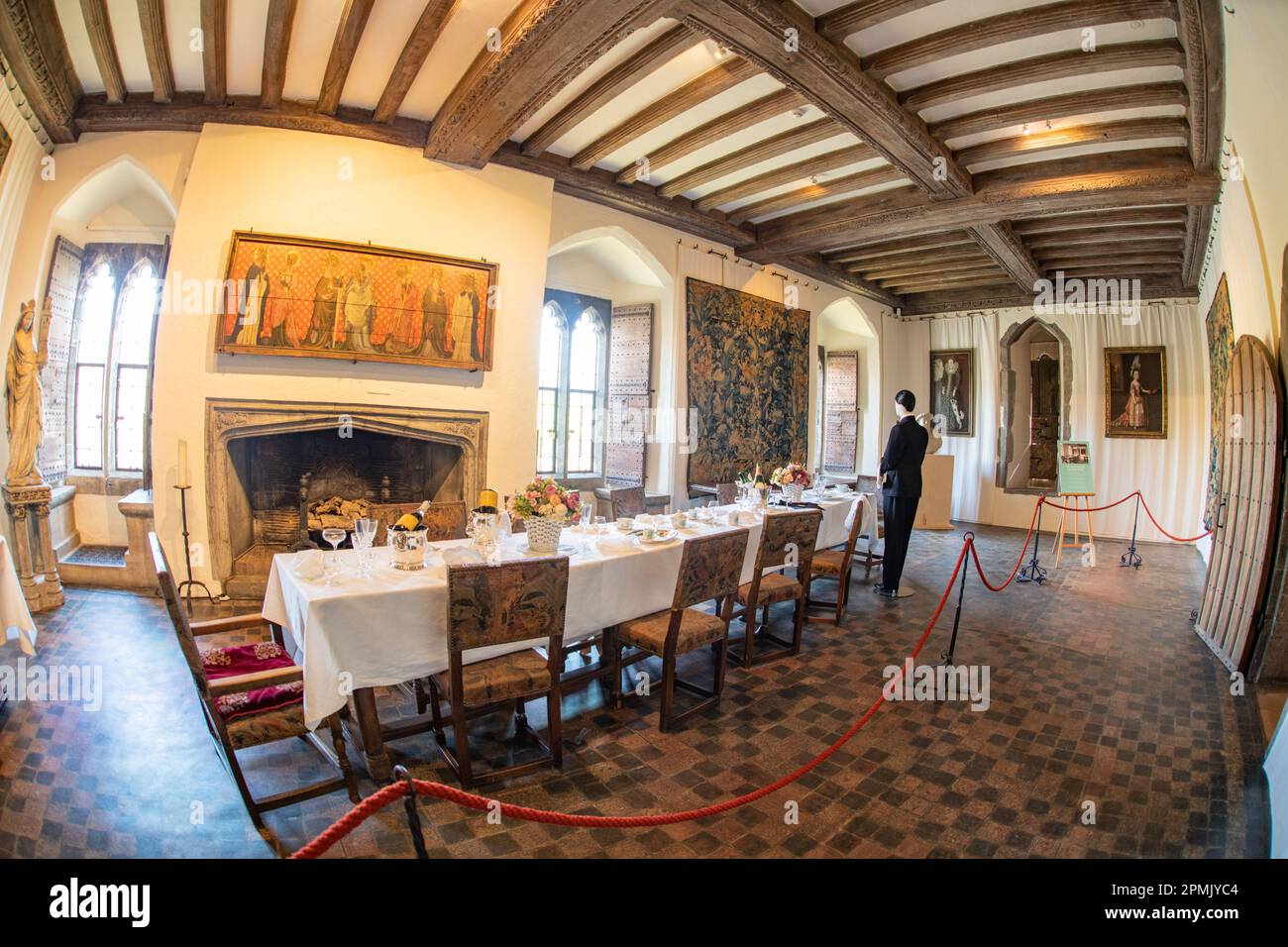 Private dining room, Leeds Castle, Leeds, Kent, UK Stock Photo Alamy